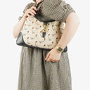 Gucci Canvas Boot Print Medium Jackie Hobo Bag