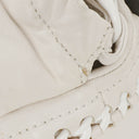 Chanel Crinkled Patent Modern White Plastic Chain Flap Bag