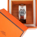 Hermes Clipper Quartz Watch Stainless Steel