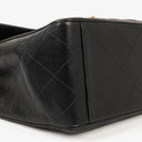 Chanel Jumbo CC Classic Single Flap Maxi Logo Bag Black Quilted Lambskin 24K Gold-Plated Hardware