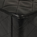 Chanel Jumbo CC Classic Single Flap Maxi Logo Bag Black Quilted Lambskin 24K Gold-Plated Hardware