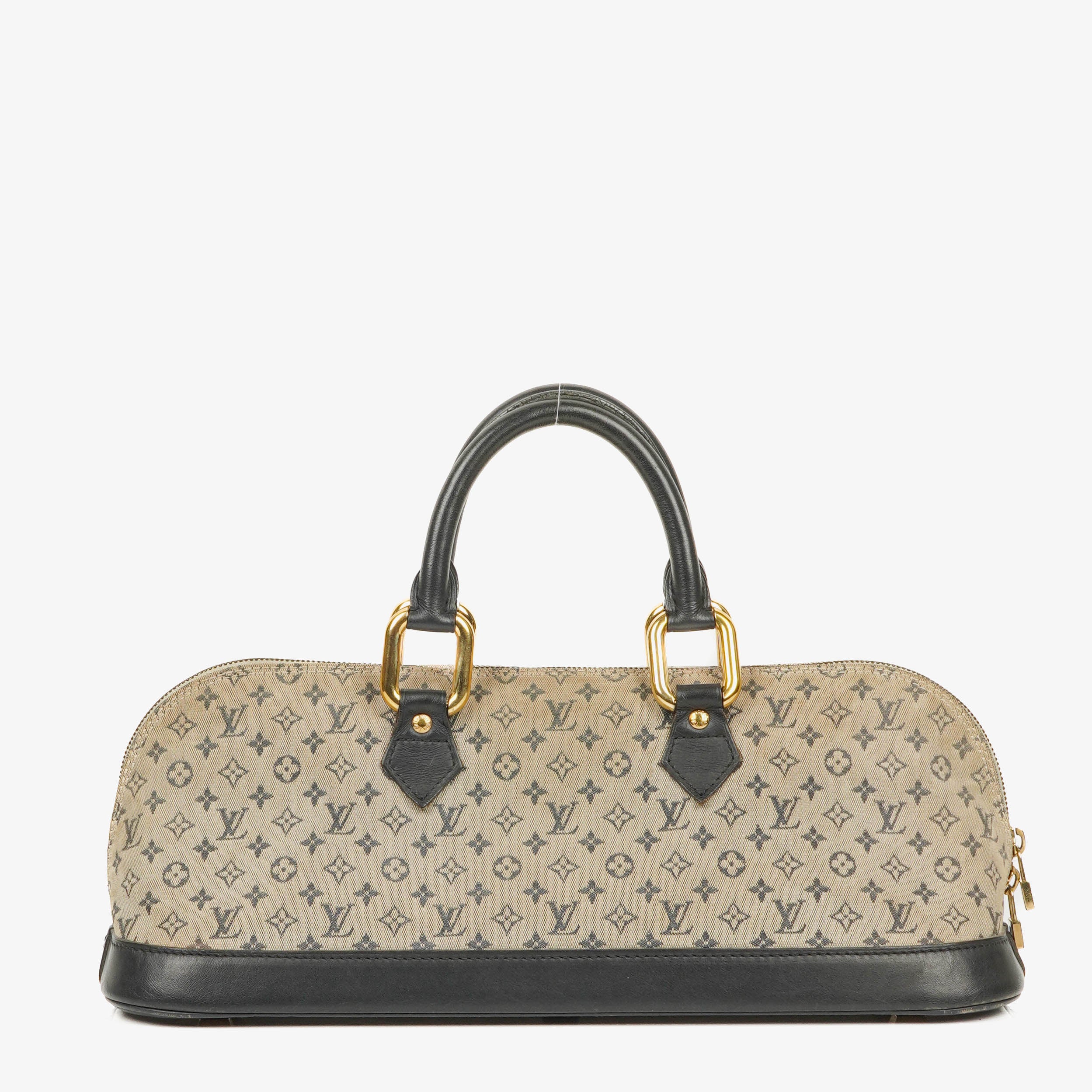 Sac à main Louis Vuitton Mini Alma Long en Monogram bleu