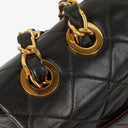 Chanel Jumbo CC Classic Single Flap Maxi Logo Bag Black Quilted Lambskin 24K Gold-Plated Hardware