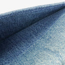 Chanel Denim Blue Denim Shearling Hieroglyph Single Flap Bag