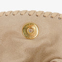 Stella McCartney Falabella Mini Tote Beige Vegan Shaggy Deer Fold Over Bag
