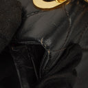 Chanel Jumbo CC Classic Single Flap Maxi Logo Bag Black Quilted Lambskin 24K Gold-Plated Hardware