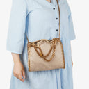 Stella McCartney Falabella Beige Tote Vegan Shaggy Deer