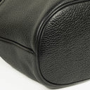 Gucci Interlocking Black Leather Bucket Bag