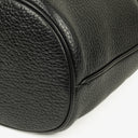 Gucci Interlocking Black Leather Bucket Bag