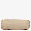 Stella McCartney Falabella Mini Tote Beige Vegan Shaggy Deer Fold Over Bag