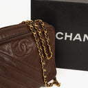 Chanel Camera Tassel Brown Leather Crossbody Bag