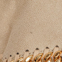 Stella McCartney Falabella Mini Tote Beige Vegan Shaggy Deer Fold Over Bag