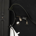 Hermes Herbag Canvas Vache Hunter Black 2 In 1 Bag