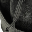 Gucci Interlocking Black Leather Bucket Bag