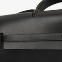Hermes Herbag Canvas Vache Hunter Black 2 In 1 Bag