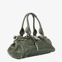 Chloe Paddington Green Leather Satchel Bag