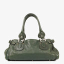 Chloe Paddington Green Leather Satchel Bag
