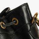 Gucci Interlocking Black Leather Bucket Bag