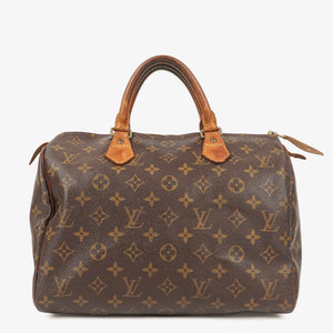 Louis Vuitton Speedy 30 Monogram Canvas Handbag