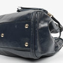 Gucci Navy Patent Leather Soho Top Handle Tote Bag