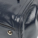 Gucci Navy Patent Leather Soho Top Handle Tote Bag
