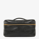 Chanel Black Quilted Leather Vanity Case