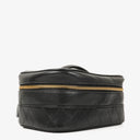 Chanel Black Quilted Leather Vanity Case