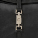 Gucci Jackie Foldover Black Leather Shoulder Bag