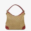 Gucci Miss GG Original Beige/Raspberry GG Canvas Hobo Bag
