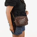 Chanel Camera Tassel Brown Leather Crossbody Bag