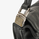 Gucci Jackie Foldover Black Leather Shoulder Bag