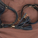 Gucci Navy Patent Leather Soho Top Handle Tote Bag