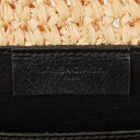 Balenciaga Woven Natural/Black Raffia Panier Tote Bag
