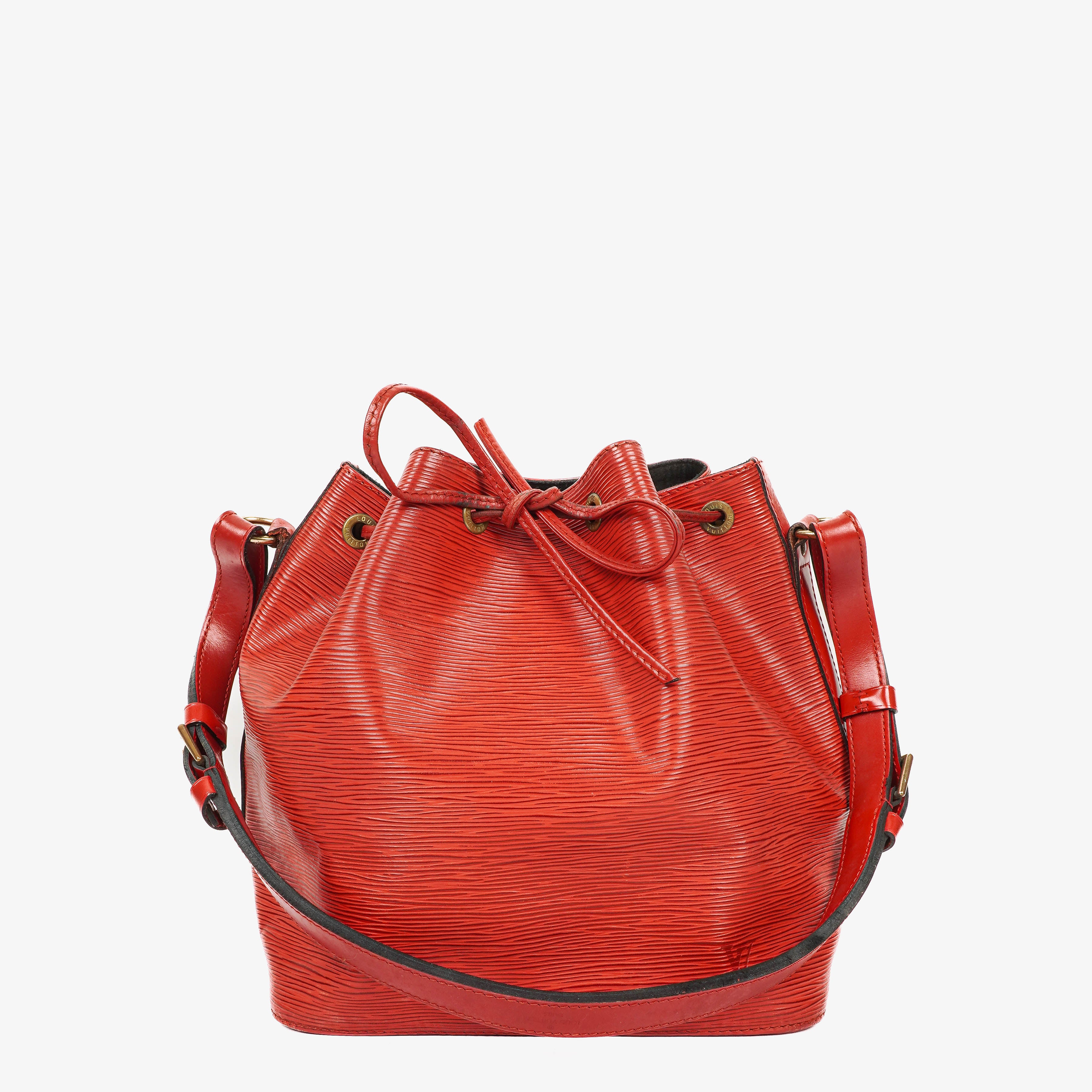 Louis Vuitton Petit Noe Rote EPI Leder Schultertasche