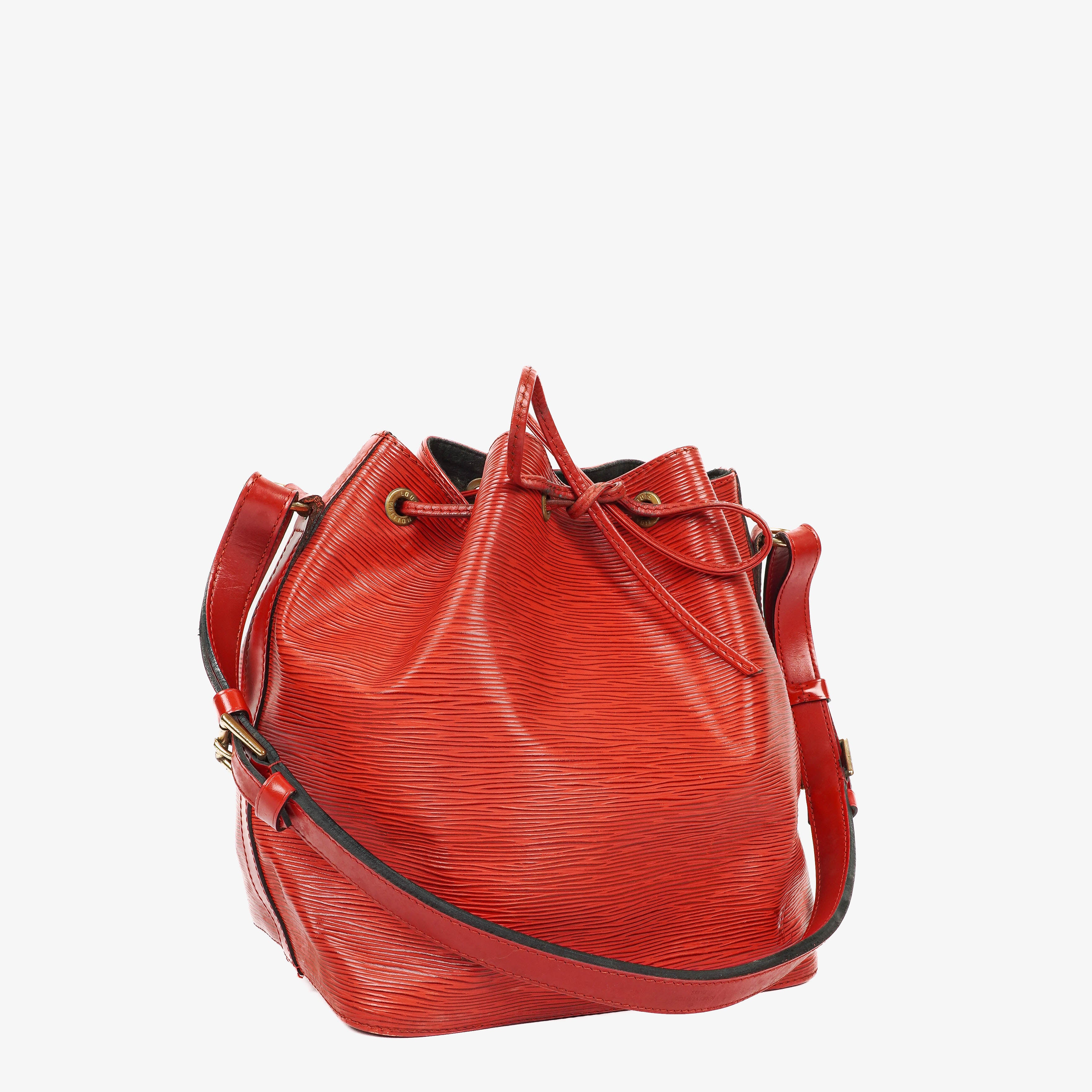 Louis Vuitton Petit Noe Rote EPI Leder Schultertasche