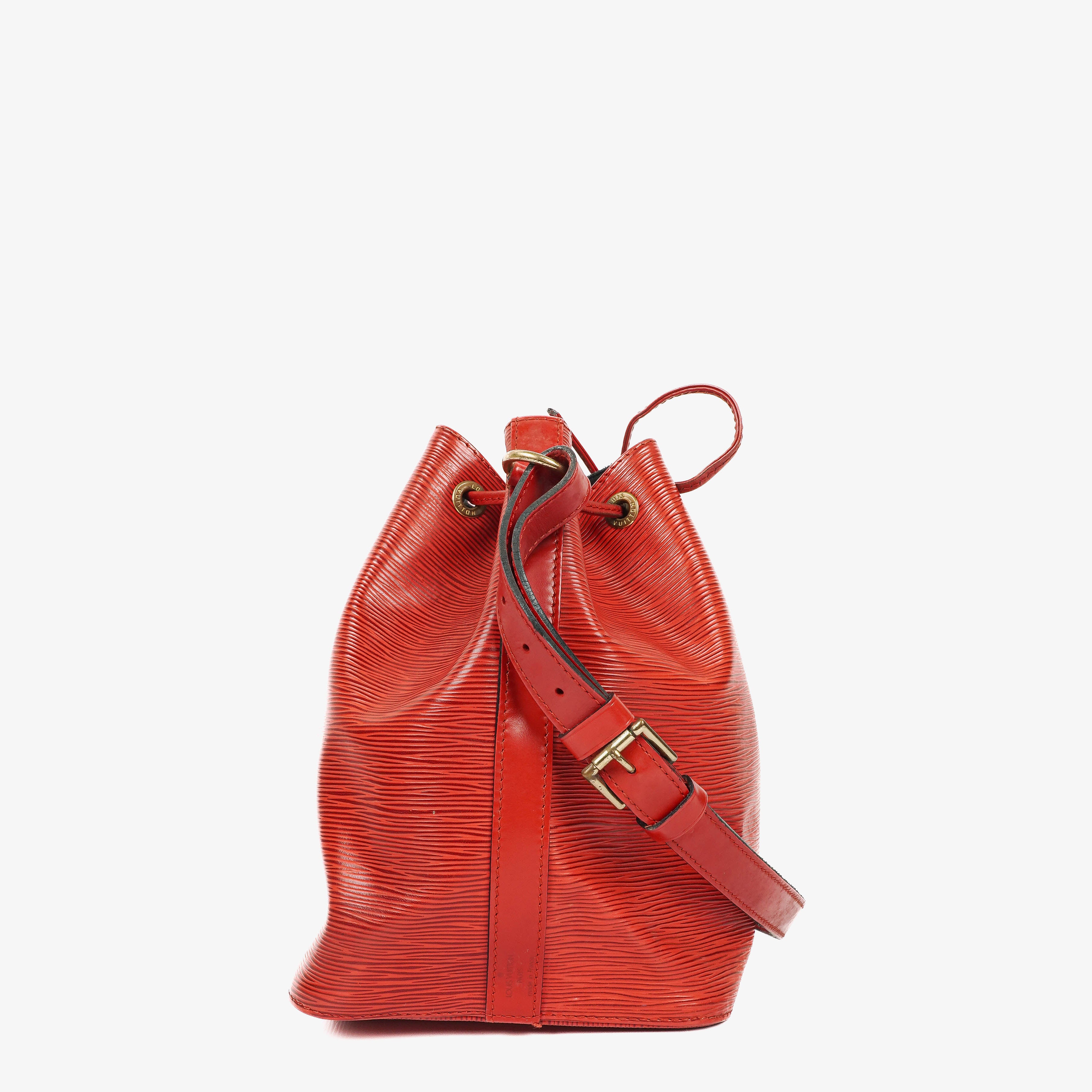 Louis Vuitton Petit Noe Rote EPI Leder Schultertasche