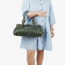 Chloe Paddington Green Leather Satchel Bag