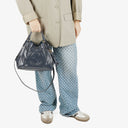 Gucci Navy Patent Leather Soho Top Handle Tote Bag