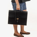 Hermès Sac à Dépêches 41 Black Leather Briefcase