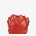 Louis Vuitton Petit Noe Red EPI Leather Shoulder Bag