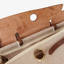 Hermes Herbag Brown PM Vache Hunter Toile 2 Way Bag