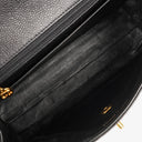 Chanel Kelly Top Handle Caviar Black Quilted Leather Bag