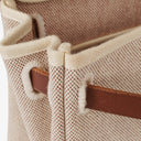 Hermes Herbag Brown PM Vache Hunter Toile 2 Way Bag