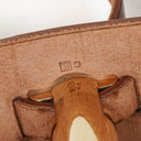 Hermes Herbag Brown PM Vache Hunter Toile 2 Way Bag