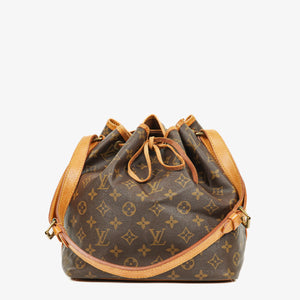 Louis Vuitton Petit Noe Monogram Canvas Shoulder Bag