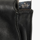 Gucci Jackie Foldover Black Leather Shoulder Bag