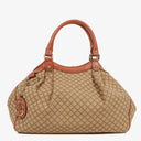 Gucci Sukey Beige Monogram Tote Bag