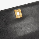 Chanel Kelly Top Handle Caviar Black Quilted Leather Bag