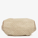 Gucci Beige/Brown Diamante Canvas Sukey Shoulder Hobo Bag