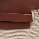 Hermes Herbag Brown PM Vache Hunter Toile 2 Way Bag